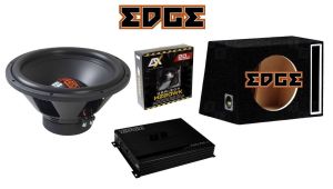 EDGE Pachet Bass 750W RMS, EDB15D2-E0 + EDB1000.1D + KIt Amplificare + Incinta Bass Reflex